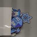 Yalikop 24 Pieces Hanukkah Ornaments for Tree, White Blue Happy Hanukkah Ornaments, Chanukah Christmas Tree Menorah Star of David Wood for Holiday Decoration Jewish Christmas Party Gifts