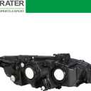 munirater Headlight Assembly Driver Side Chrome Projector Replacement for C-ivic 2016 2017 2018 Halogen