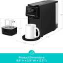 CASABREWS CM7036E Espresso Machine for Nespresso Original Pods, 20 Bar Compact Capsule Coffee Machine with 21 oz Removable Water Tank and 4 Brewing Modes, Mini Espresso Maker for Home or Office, Black