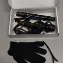 1 Inch Ceramic Tourmaline Curling Wand - Dual Voltage Hair Curler for Long-Lasting Curls & Waves with 5 Heat Settings, Heat-Resistant Glove & Clips Included