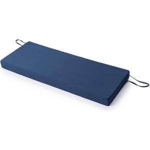 SK Studio Outdoor Bench Cushion Cover 42 x 18 x 3 inch, Waterproof UV Protection Patio Covers Replacement with Zipper for Swing Loveseat Furniture, 1 Pack, Cover Only, Navy Blue