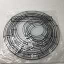 5 Pieces Christmas Metal Wreath Frame Ring Round DIY Macrame Floral Crafts Wire Wreath Form Christmas Decoration Door Craft (Deep Green, 12 Inch, 8 Inch)