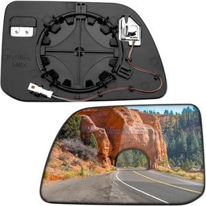 LOIYLLEN Driver Side Mirror Replacement for Ford Edge 2011 2012 2013 2014 - Left Side Mirror Glass, Rear View Mirrors Glass with Power Heated & Blind Spot