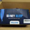 Sidney Sleep Pillow for Side and Back Sleepers - Comfort for Neck and Shoulder Pain - Adjustable Contour Fill - Queen Size - Extra Fill Included (White) (Queen (Pack of 1))