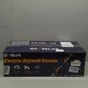 GEVEELIFE Drywall Sander, 880W Popcorn Ceiling Removal Tool, Drywall Sander with Vacuum Dust Collector, 5 Variable Speed 1000-2100RPM, LED Light, Foldable & Extendable Handle, 12 Sanding Discs (Orange)