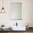 Ruomeng Wall Mirror Beveled Edge Frameless Mirror 20 x 28 Wall Mounted Mirror for Bathroom Vanity and Entryway