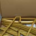 Wokceer Round Backdrop Stand 6.6FT Circle Balloon Arch Frame Circle Backdrop Stand Gold Round Arch for Wedding Birthday Party Bridal Shower Anniversary Event Ceremony Decoration