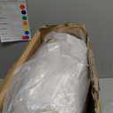 Cymula King Size Mattress Topper Fleece Bubble Mattress Pad for Back Pain Extra Thick Faux Fur Mattress Pillow Top with 8-21" Deep Pockets Mattress Cover, Washable, Comfort, White