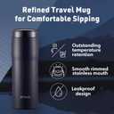 TIGER Made in Japan Vacuum Insulated Stainless Steel Water Bottle, 8 oz (240ml), MJF-A024XF - Clear Stainless