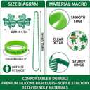 St. Patricks Day Party Favors Set Shamrock Glasses Necklaces Bracelets Tattoos St. Patrick's Day Accessories (St. Patrick's)