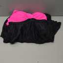 Hanna Nikole Womens Plus Size One Piece Swimdress Tummy Control Bathing Suit Bodyshape Swimwear with Irregular Hem Rose Pink Black ,16W