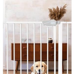 Baby Gate - 40'' Extra Tall and 30''-37'' Adjustable Width Pet Gate for Stairs White