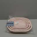 Collapsible Wash Basin Set of 3, Foldable Large Medium Small Wash Basins, Portable Plastic Basins for Laundry, Bottles, Travel, Camping (Pink)