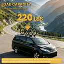 2PCS Cross Bar Roof Racks Compatible Toyota Sienna 2011-2020 with Raised Side Rails, 220LB Load Capacity, Luggage Cargo Rails Carrier Fits Bikes Kayaks Ski Tent Roof Box