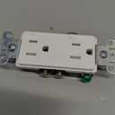 Leviton 20 Amp Decora Tamper-Resistant Duplex Electrical Wall Outlet, T5825-W, White