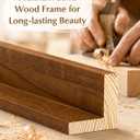 Solid Wood Canvas Floating Frame for 18x24 Oil Paintings,Brown