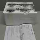 4-Light Bathroom Light Fixtures, Matte Black Modern Vanity Lights Over Mirror with Clear Glass Shade, Bathroom Wall Lamp for Mirror Kitchen Living Room Hallway Cabinet Porch Bedroom Reading room