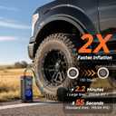 OlarHike Cordless Tire Inflator Portable Air Compressor, 150PSI Dual Power - 6000mAh & 12V DC, Air Pump for Car Tires, Motorcycle, Bicycle, Electric Pump with LED Light & Digital Pressure Gauge