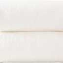 Bath Sheets 40x80 Inches Oversized Bath Towels Extra Large Super Soft Absorbent Hanging Loop Microfiber Shower Towels for Bathroom (White, 2 Pack)