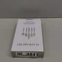 40-Piece Stainless Steel Flatware Set - Heavy Duty 430 Stainless Steel Cutlery Set, Include Knives, Forks, and Spoons for 8 People, Dishwasher Safe (Black)