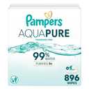 Pampers Baby Wipes - Aqua Pure - 896ct