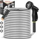 Rcfunkid Garden Hose 200FT No-Kink Metal Hose With 10 Function Nozzle Tough