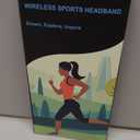 MUSICOZY Sleep Headphones Bluetooth 5.4 Headband, Sports Wireless Earphones Sweat Resistant Earbuds Sleeping Headphone with Ultra-Thin HD Stereo Speaker for Workout Running Cool Gadgets Unique Gifts (Black)