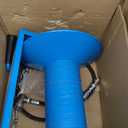RIDGE WASHER Pressure Washer Hose Reel 180FT, Mounted Heavy Duty High Power Washer Hose Reel, 4000 PSI Manual Crank Hoses Reel, 3/8'' Whip Hose