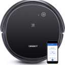Ecovacs DEEBOT 500 Robot Vacuum Cleaner with Max Power Suction Up to 110 min Runtime Hard Floors and Carpets Pet Hair App Controls Self-Charging Quiet Large Black