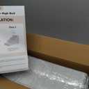 MIHIKK Dog Stairs Ramp, Curved 4-Step Dog Steps for Small Dogs and Cats, Pet Stairs for High Beds and Couch with Anti-Slip Washable Cover and Durable High Density Foam, Grey