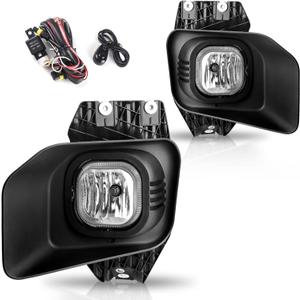 AUTOSAVER88 Fog Lights Compatible with 2011 2012 2013 2014 2015 2016 Ford F250 F350 F450 F550 Super Duty Fog Light Replacement,with 12V 42W H10 Bulbs,Wiring Harness and Switch,Clear Lens