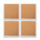 Solid Cool Navy Blue 4 x 4 Absorbent Ceramic Square Coasters Pack of 4