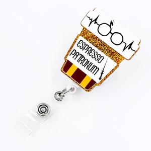 Tian Zhun Yellow Acrylic Retractable Badge Reel with ID Clip for CNA, Medical, Nurse, Teacher, Office Worker Name Tag Badge Accessories