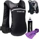 Running Vest Elite Backpack  5L Hydration Vest with Pockets, Lightweight Water Bottle, Phone Holder, Adjustable Reflective Marathon Trail Running Gear for Men and Women