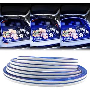 KaiDengZhe Upgrade Dynamic Flow Car Trunk Light Strips, Flexible Cutting Car LED Strip Lights for Trunk Waterproof Universal Auto LED Interior Light Strip for Automotive SUV Truck (Blue, 2 M / 79 in)