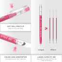252 Pack Acrylic Colored Gel Pens Set,Quick Dry 0.6mm Fine Point Ink Pens