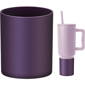 Silicone Boot Compatible with Sinple Midern 24/30/40 oz Tumbler with Handle/Trek Pivot, Protective Anti-Scratch Bottle Bottom Sleeve Cover Compatible with Sinple Midern Tumbler (Chameleon Purple)