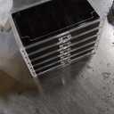 Frebeauty Acrylic Jewelry Organizer Earring Organizer Box with 5 Drawers Earring Holder Organizer with Velvet Trays Clear Jewelry Box for Women Earring Display for Rings Studs(Black)