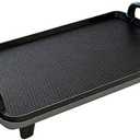 1 Pcs Rectangular Electric Griddle 1400W, 5-Temp Adjustable Smokeless Indoor Grill with Non-Stick Surface, Dishwasher Safe
