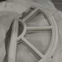 1 Pcs 22" x 10" Entry Door Frame Only Replacement for 1" Glass, White