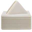 Your Chair Covers Cloth Polyester Napkins, 20 x 20 Inch, Washable Dinner Fabric Linen Napkins with Hemmed Edges for Restaurant, Wedding and Holiday Pack of 10 (Ivory)