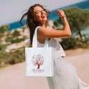 Hispanic Heritage Month Non Woven Bags 8.7" Gift Reusable Treat Bag for Hispanic Heritage Month Decor (White)