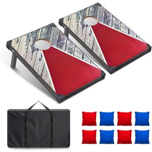 3x2ft Cornhole Set for Adults with 8 Bean Bags & Carry Case for Corn Hole