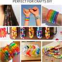 14000Pcs Pony Beads Kit, 40 Colors Rainbow Rave Kandi Beads for Bracelets with Neon Glow Beads Bulk for Hair Braiding DIY Friendship Jewelry Making Craft Kits (Shock Resistant Stackable Box, 9.2lb)