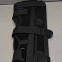 3-Panel Knee Immobilizer Full Leg Support Brace, Aluminum alloy Straight Knee Splint - for Knee Pre-and Postoperative & Injury or Surgery Recovery (Update Size M)