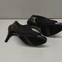 LifeStride Womens Mod Cutout Peeptoe Heeled Sandals (7 Wide, Black)