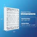 BestAir 20x25x5 MERV 11 AC Furnace Air Filter (3-Pack), Fits Trion Air Bear, Supreme, Skuttle, GeneralAire, Source1, Ultravation & Braeburn Models, Made in USA, Actual Size 19.75" x 24.25" x 4.88"