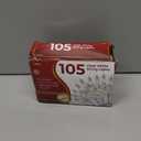 Clear Warm White Christmas Lights - 20 ft String of 105 Incandescent Mini Multifunctional Lighting Modes for Decorative, Bedroom, Outdoor, Xmas Twinkle Christmas Tree Lights, White Wire Total 21.6 ft