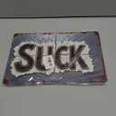 Suck Vintage Metal Signs Rustic Tin Signs 12x8in for Man Cave & Home Bar 3 PACK