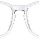 TIJN Blue Light Blocking Glasses for Women Men Clear Frame Square Nerd Eyeglasses Anti Blue Ray Computer Screen Glasses ((01)-transparent)